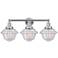 Edison Oxford 25" 3-Light Polished Chrome Bath Light w/ Mercury Shade