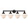 Edison Oxford 34" 4-Light Oil Rubbed Bronze Bath Light w/ Matte White