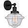 Edison Oxford 7" Matte Black Sconce w/ Mercury Shade