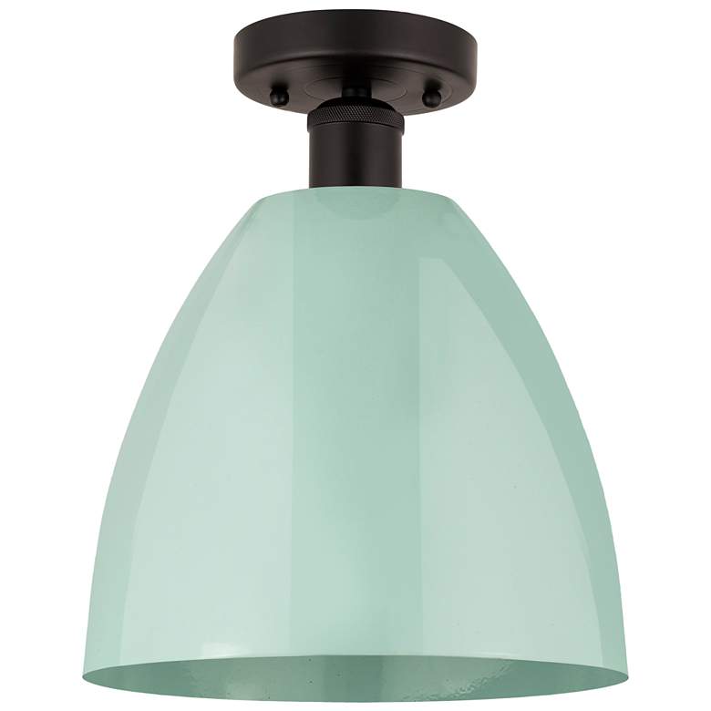 Image 1 Edison Plymouth 9" Wide Oil-Rubbed Bronze Ceiling Light