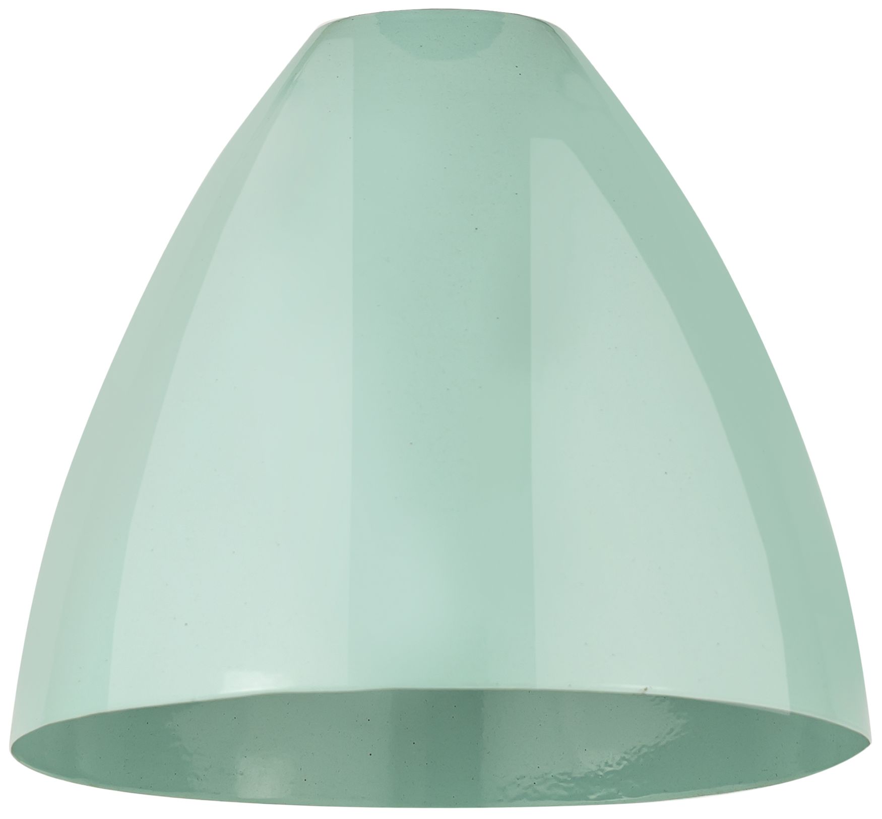 Image 2 Edison Plymouth Dome 7.5"W Satin Nickel Cord Mini Pendant w/ Seafoam S more views