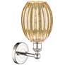 2_Edison Preston 13" High Polished Nickel Sconce With Mercury Bulb Shade more views