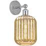 1_Edison Preston 14" High Polished Chrome Sconce With Mercury Jar Shade
