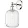 Edison Preston 14" High Polished Nickel Sconce With Clear Jar Shade
