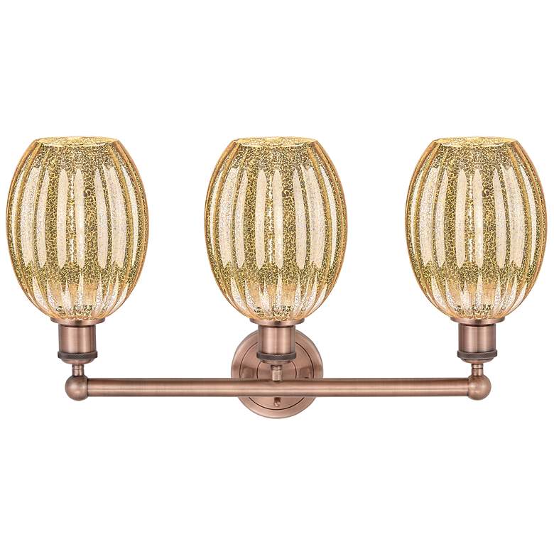 Image 2 Edison Preston 24"W 3 Light Copper Bath Light With Mercury Bulb Shade more views