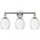 Edison Preston 24"W 3-Lt Polished Nickel Vanity w/ Clear Bulb Shade