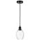 Edison Preston 6"W Black Cord Hung Mini Pendant w/ Clear Bulb Shade