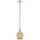 Edison Preston 6"W Chrome Stem Hung Mini Pendant w/ Mercury Bulb Shade