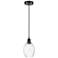 Edison Preston 6"W Oiled Bronze Cord Mini Pendant w/ Clear Bulb Shade