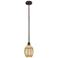 Edison Preston 6"W Oiled Bronze Stem Pendant w/ Mercury Bulb Shade