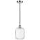 Edison Preston 7"W Chrome Cord Hung Mini Pendant w/ Clear Jar Shade