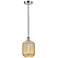 Edison Preston 7"W Chrome Cord Hung Mini Pendant w/ Mercury Jar Shade