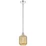 Edison Preston 7"W Chrome Stem Hung Mini Pendant w/ Mercury Jar Shade
