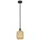 Edison Preston 7"W Oiled Bronze Stem Mini Pendant w/ Mercury Jar Shade