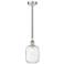 Edison Preston 7"W Polished Nickel Cord Pendant w/ Clear Jar Shade