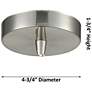 2_Edison Preston 7"W Polished Nickel Cord Pendant w/ Clear Jar Shade more views