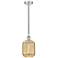 Edison Preston 7"W Polished Nickel Cord Pendant w/ Mercury Jar Shade