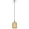 Edison Preston 7"W Polished Nickel Stem Pendant w/ Mercury Jar Shade