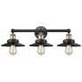 1_Edison Railroad 26" Wide Black and Brass 3-Light Bath Light