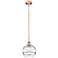 Edison Rochester 10"W Antique Copper Stemmed Mini Pendant w/ Clear Sha