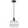 Edison Rochester 10"W Oil Rubbed Bronze Corded Mini Pendant w/ Clear S