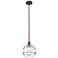 Edison Rochester 10"W Oil Rubbed Bronze Stemmed Mini Pendant w/ Clear