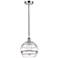 Edison Rochester 10"W Polished Chrome Corded Mini Pendant w/ Clear Sha