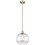 Edison Rochester 12" Wide Antique Brass Stemmed Mini Pendant w/ Clear