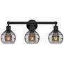 1_Edison Rochester 24" Wide Matte Black 3-Light Bath Light