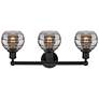 3_Edison Rochester 24" Wide Matte Black 3-Light Bath Light more views
