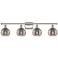 Edison Rochester 32.88"W 4-Light Oiled Bronze Bath Light w/ Clear Shad