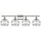 Edison Rochester 32.88"W 4-Light Oiled Bronze Bath Light w/ Smoke Shad