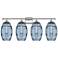 Edison Rochester 35"W 4-Light Chrome Bath Vanity Light w/ Clear Shade