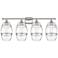 Edison Rochester 35"W 4-Light Chrome Bath Vanity Light w/ Smoke Shade