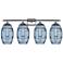 Edison Rochester 35"W 4-Light Copper Bath Vanity Light w/ Clear Shade
