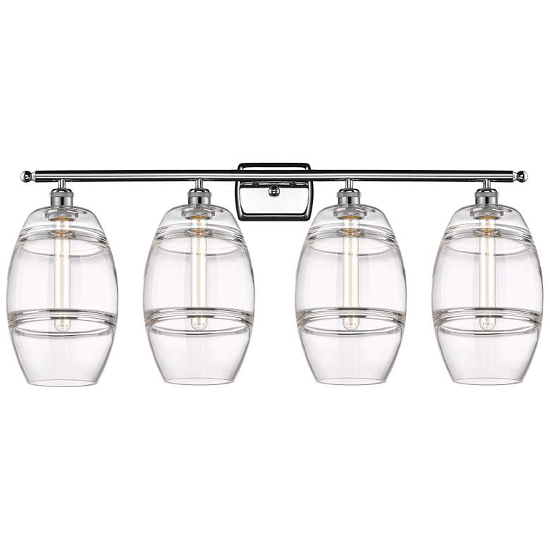 Image 1 Edison Rochester 35"W 4-Light Copper Bath Vanity Light w/ Light Smoke