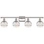 Edison Rochester 35"W 4-Light Matte Black Bath Vanity Light w/ Smoke S