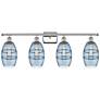 Edison Rochester 35"W 4-Light Oiled Bronze Bath Vanity Light w/ Smoke