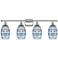 Edison Rochester 35"W 4-Light Oiled Bronze Bath Vanity Light w/ Smoke