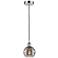Edison Rochester 5.88"W Chrome Corded Mini Pendant w/ Light Smoke Shad