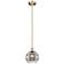 Edison Rochester 8" Wide Antique Brass Stemmed Mini Pendant w/ Clear S