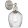 Edison Salina 5" Brushed Satin Nickel Sconce w/ Clear Spiral Fluted Sh