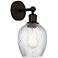 Edison Salina 5" Oil Rubbed Bronze Sconce w/ Clear Spiral Fluted Shade