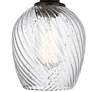 2_Edison Salina 5" Oil Rubbed Bronze Sconce w/ Clear Spiral Fluted Shade more views