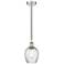 Edison Salina 5" Polished Nickel Corded Mini Pendant w/Spiral Fluted S