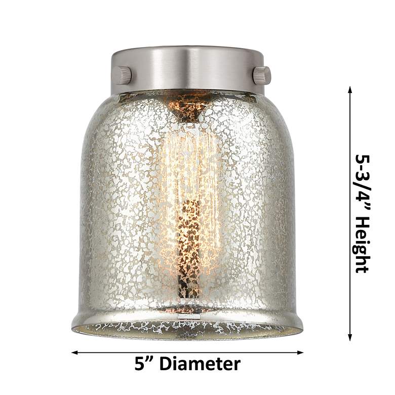 Image 6 Edison Small Bell 16" 2-Light Polished Chrome Bath Light w/ White Shad more views