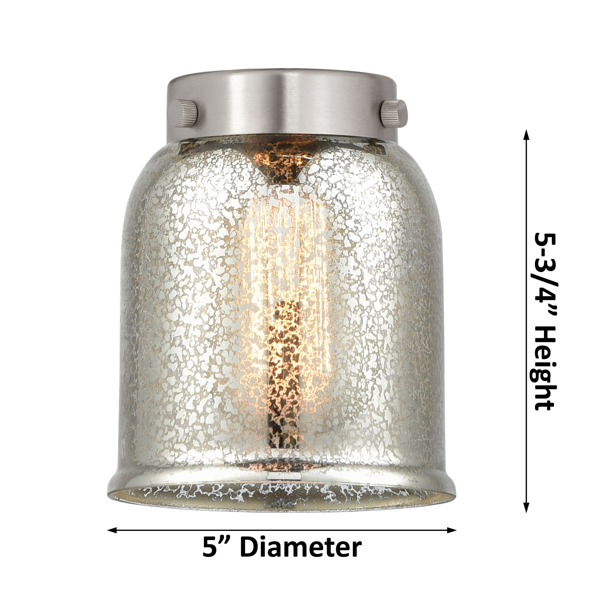 Image 5 Edison Small Bell 24.5"W 3 Light Brushed Brass Bath Light With Clear S more views