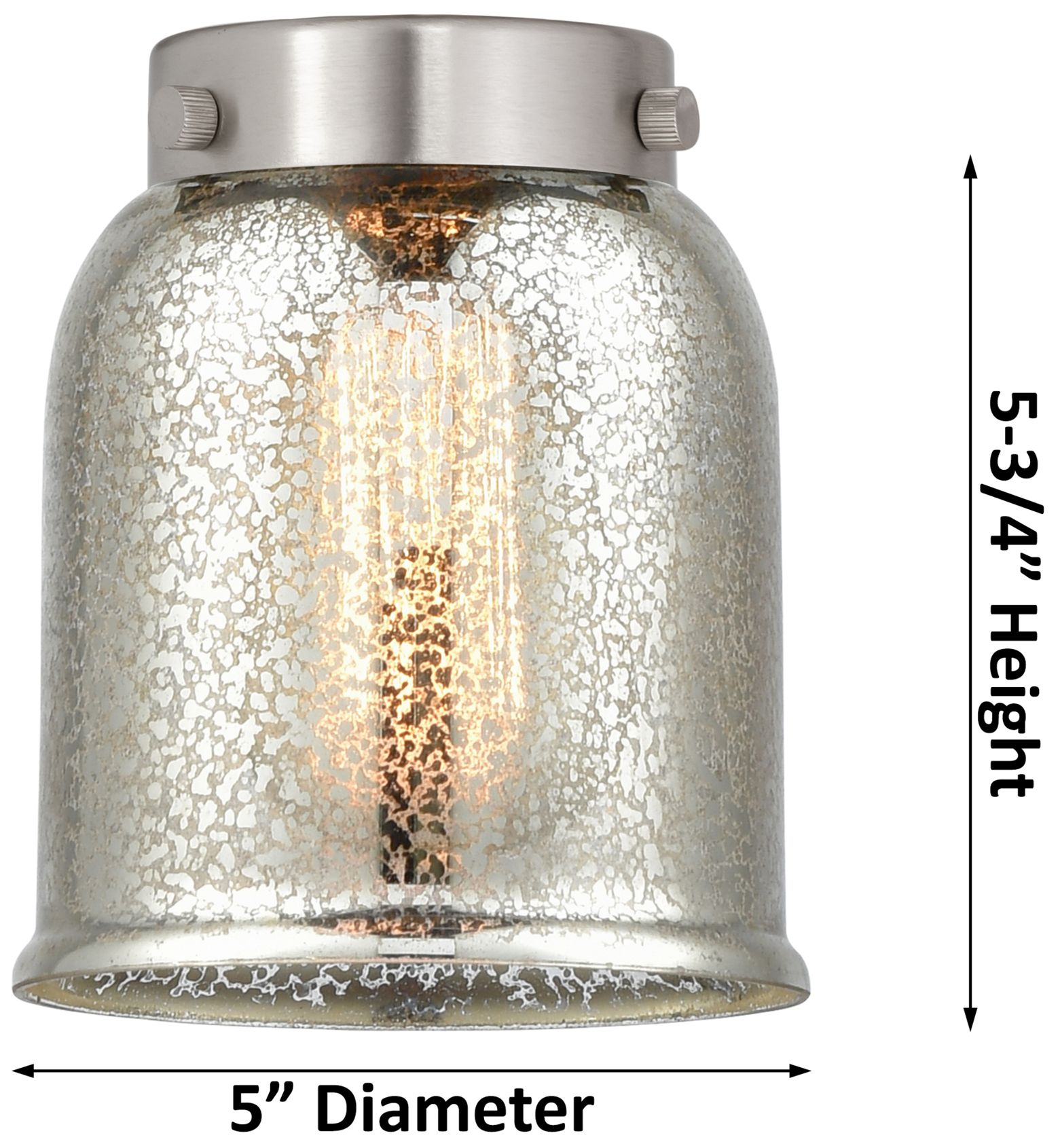 Image 6 Edison Small Bell 25" 3-Light Oil Rubbed Bronze Bath Light w/ Clear Sh more views