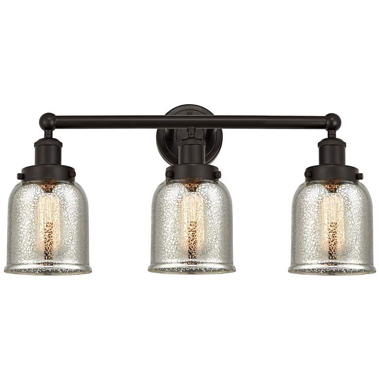 Image 1 Edison Small Bell 25" Oil-Rubbed Bronze 3-Light Bath Light