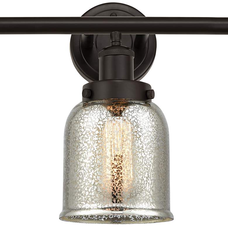 Image 2 Edison Small Bell 25" Oil-Rubbed Bronze 3-Light Bath Light more views